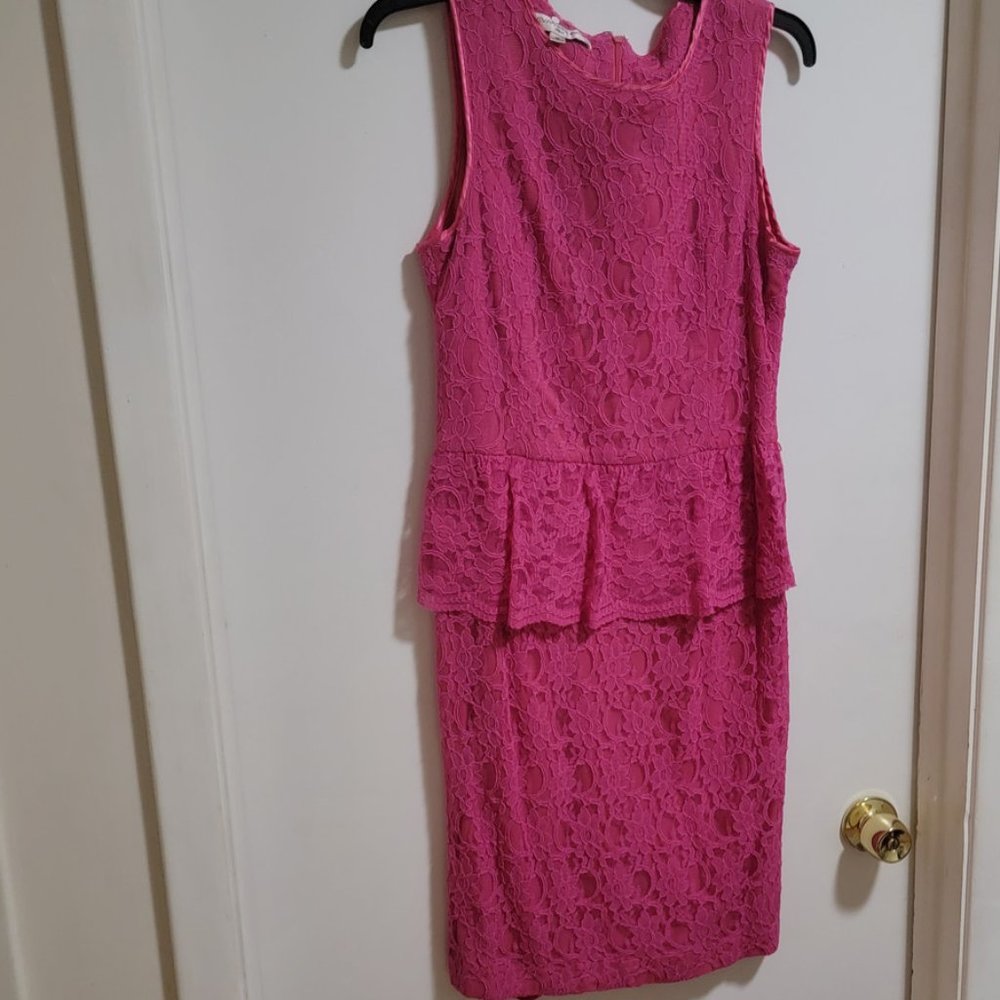 Evan Picole Women's Lace Midi Sleveless Size 10 Dress - Picture 4 of 4